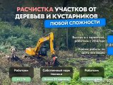 Расчистка территорий от деревьев и пней от 1 Га